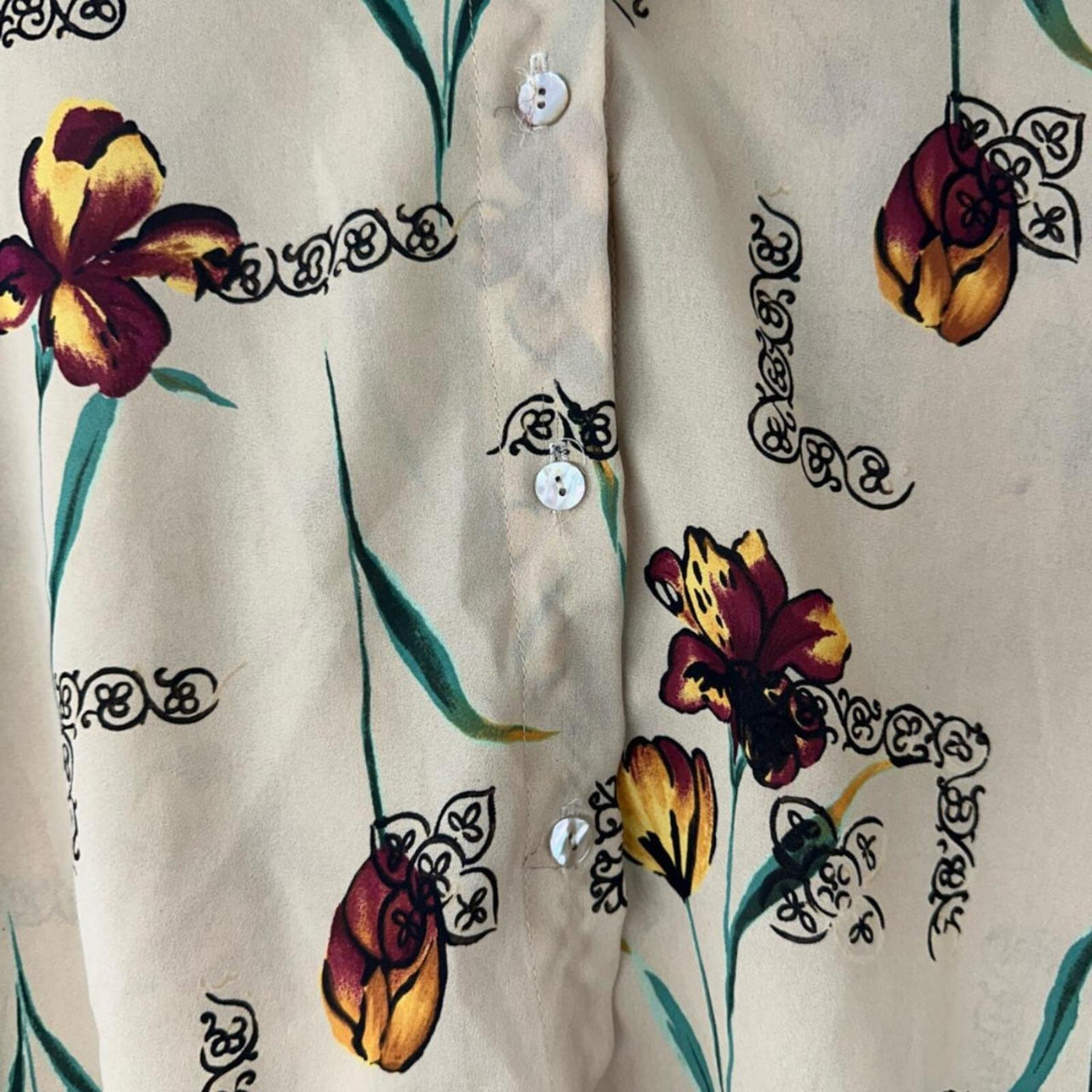Vintage Linda Bertozzi Floral Blouse