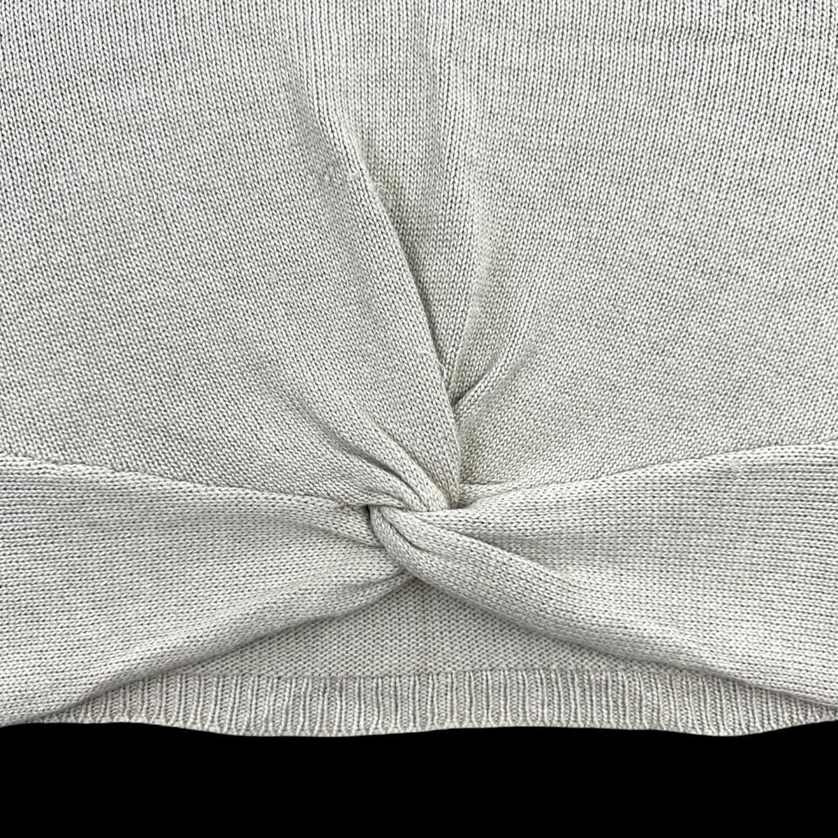 Apt. 9 Lightweight Knit Sweater Tank Top in Cream with Twist Knot Detail