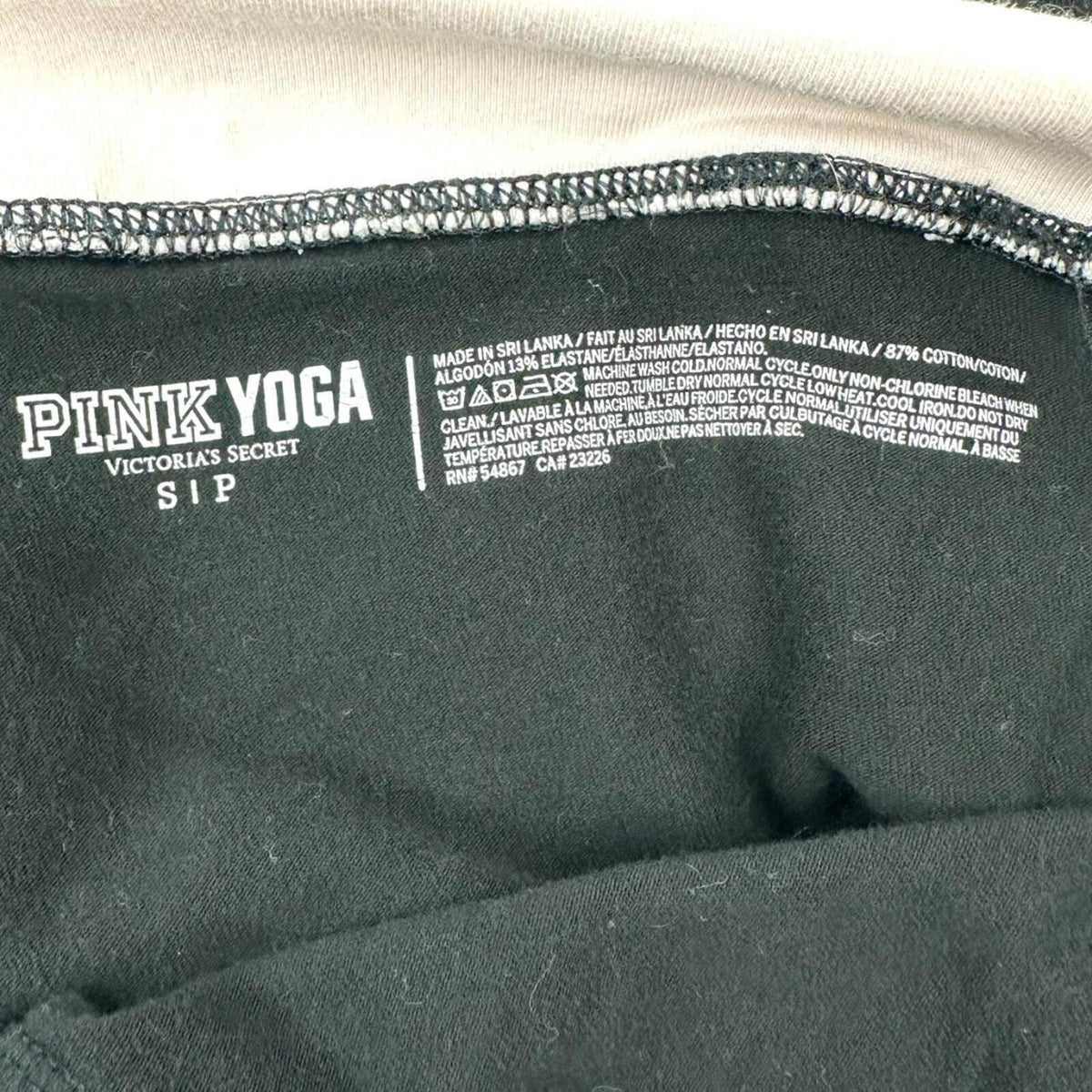 Victoria's Secret PINK Y2K Foldover Leggings with Rhinestone Logo Vintage 2012