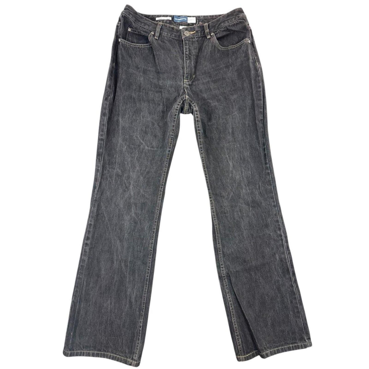 Liz Claiborne Black Dark Denim Bootcut Jeans Y2K Preppy Utility