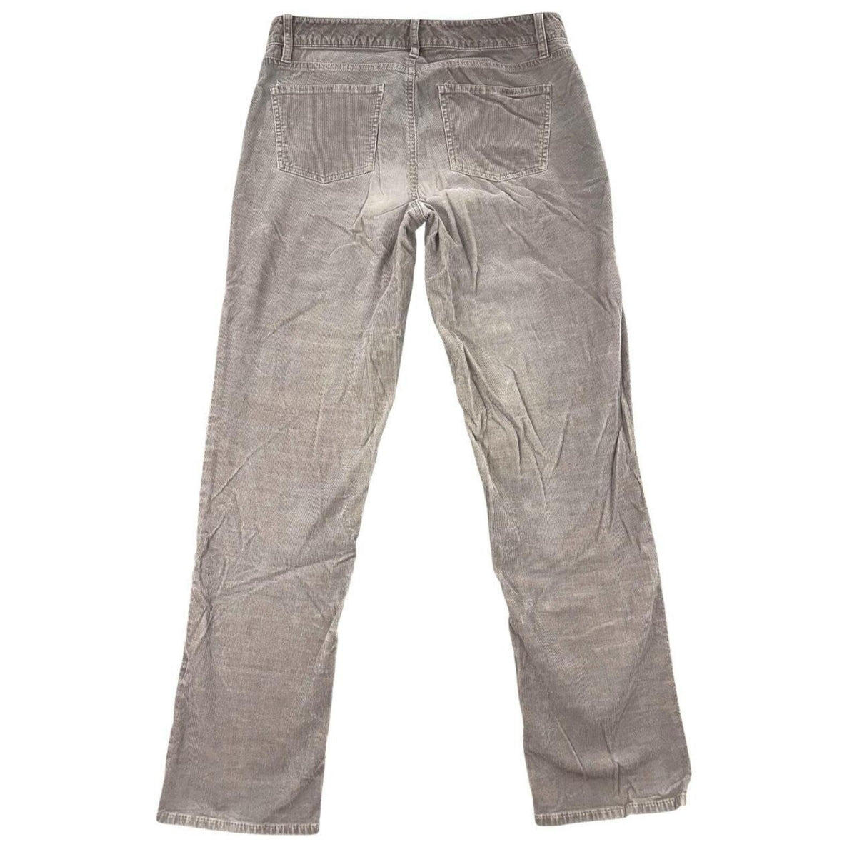 Talbots Light Grey Fine Wale Corduroy Straight Leg Pants Flawless Five