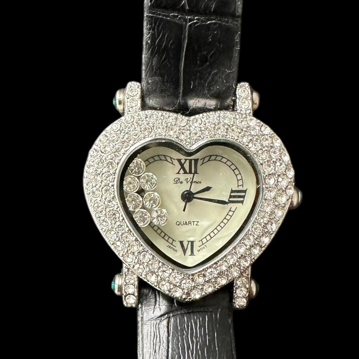 Da Vinci Heart Shaped Crystal Accent Watch