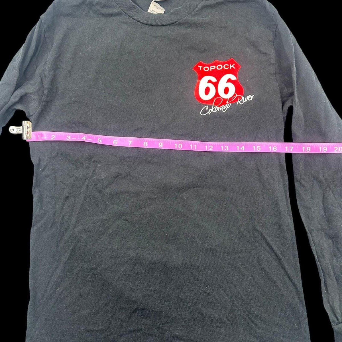 Red Kap Topock Route 66 Long Sleeve Tee Black Vintage Skater