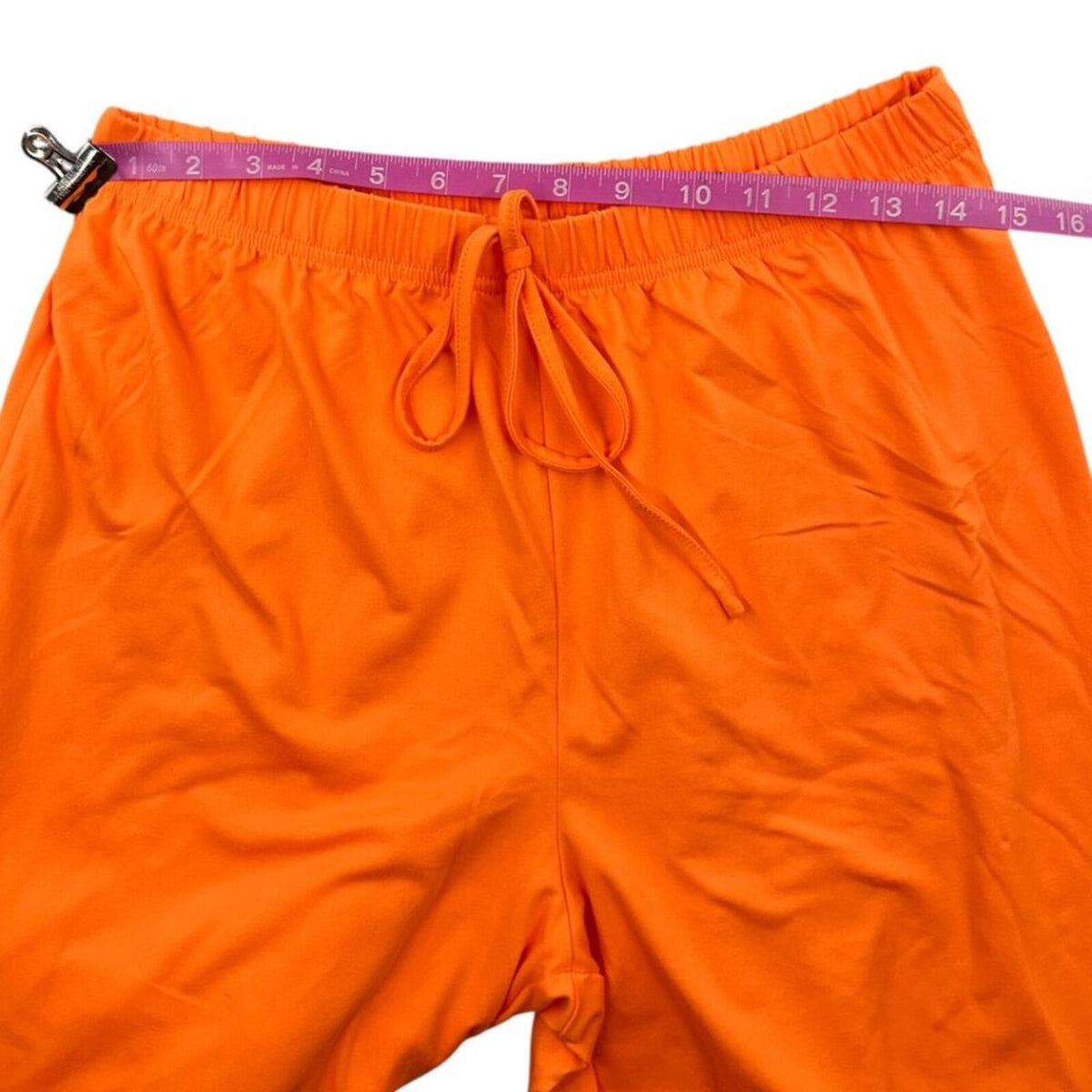 Orange Oversized V Neck Tee and Wide Leg Lounge Pants Set Casual
