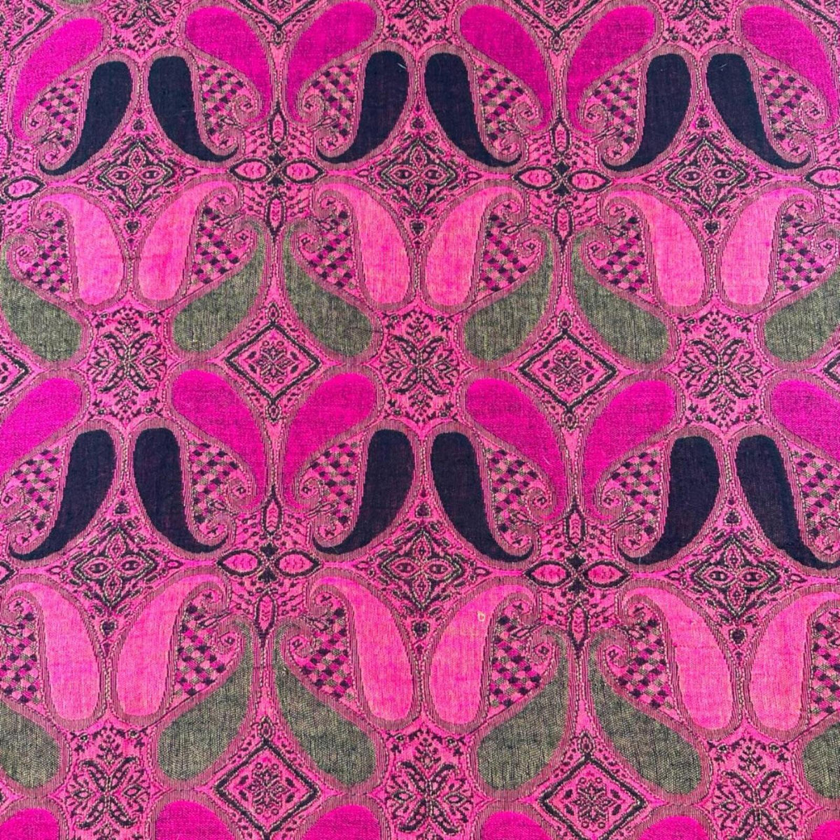Pink & Green Pashmina Scarf