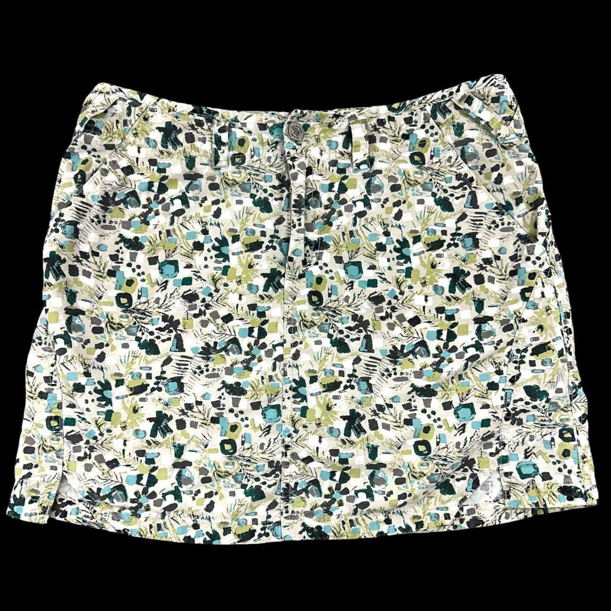 Gander Mountain Skort Abstract Geometric Print Multi Color Sporty