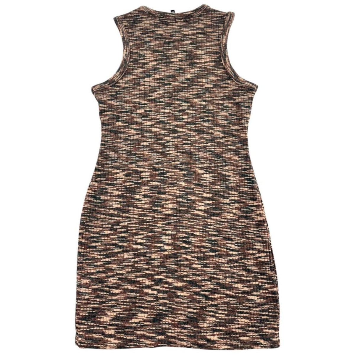 H&M Divided Ribbed Knit Bodycon Tank Dress Brown