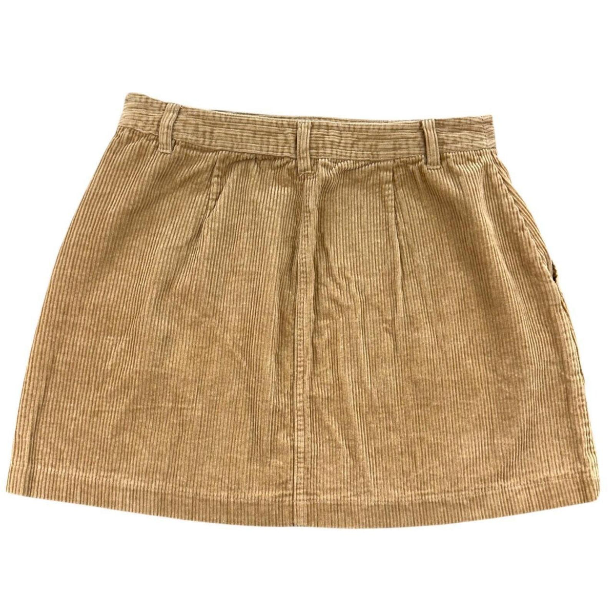 Forever 21 Tan Corduroy Mini Skirt 70s Retro Indie
