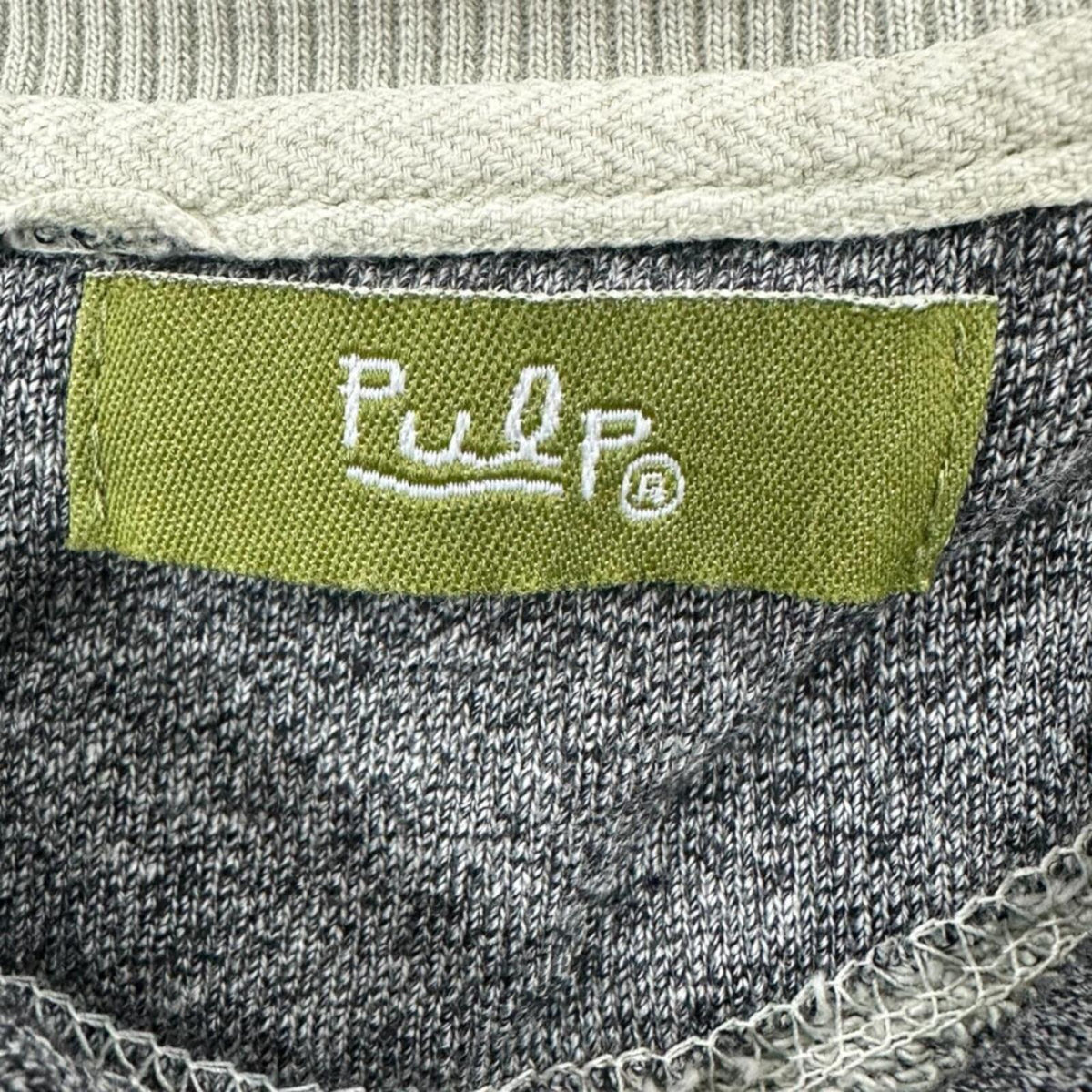 Pulp Grey Marl Quarter Zip Pullover Casual Preppy Sporty Sweater