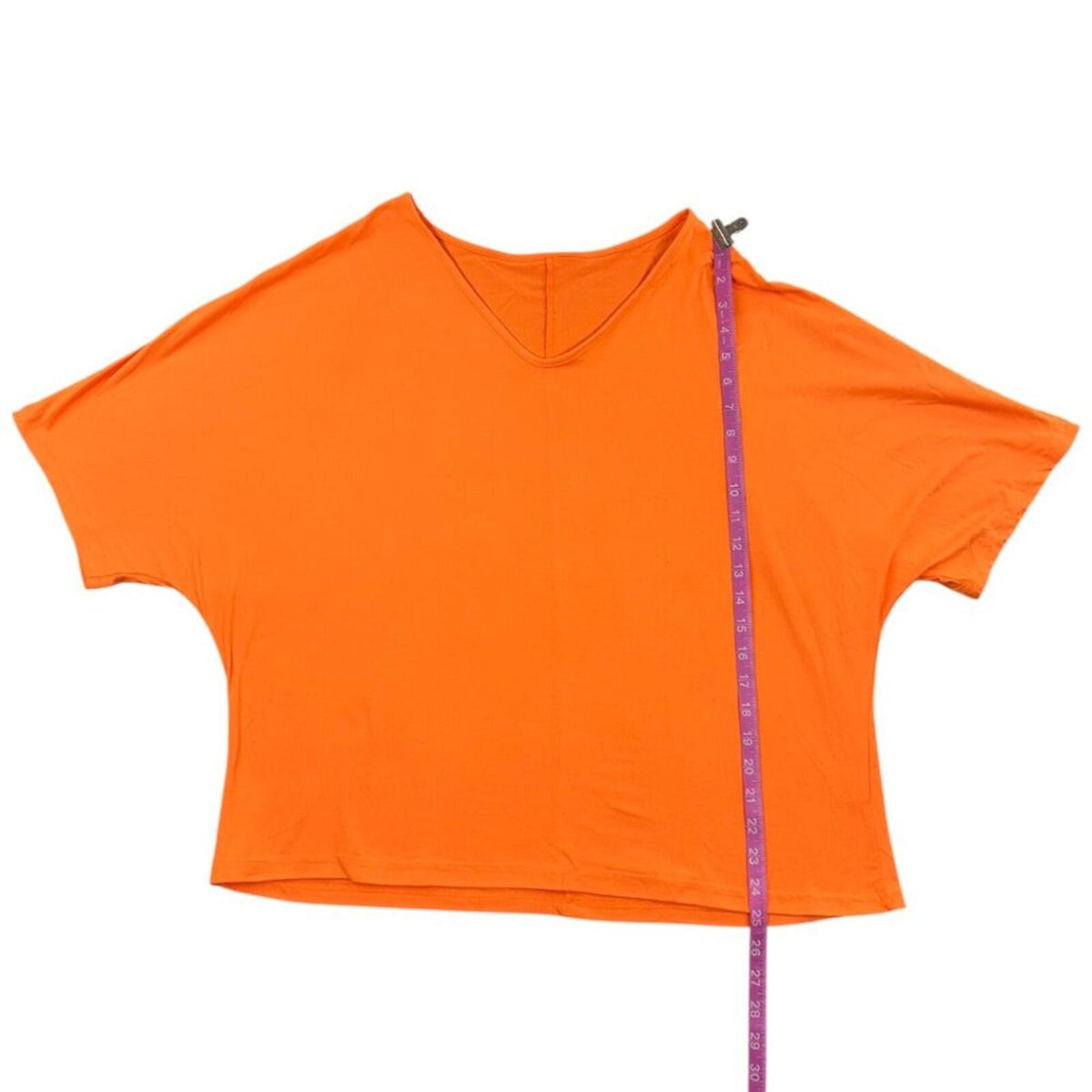 Orange Oversized V Neck Tee and Wide Leg Lounge Pants Set Casual