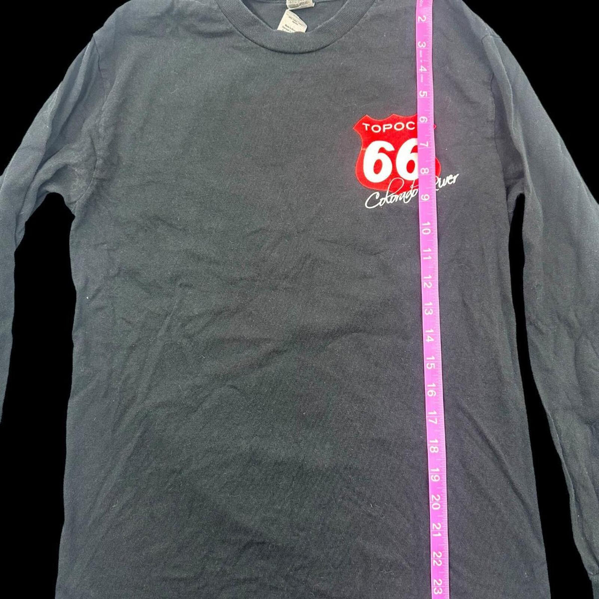 Red Kap Topock Route 66 Long Sleeve Tee Black Vintage Skater