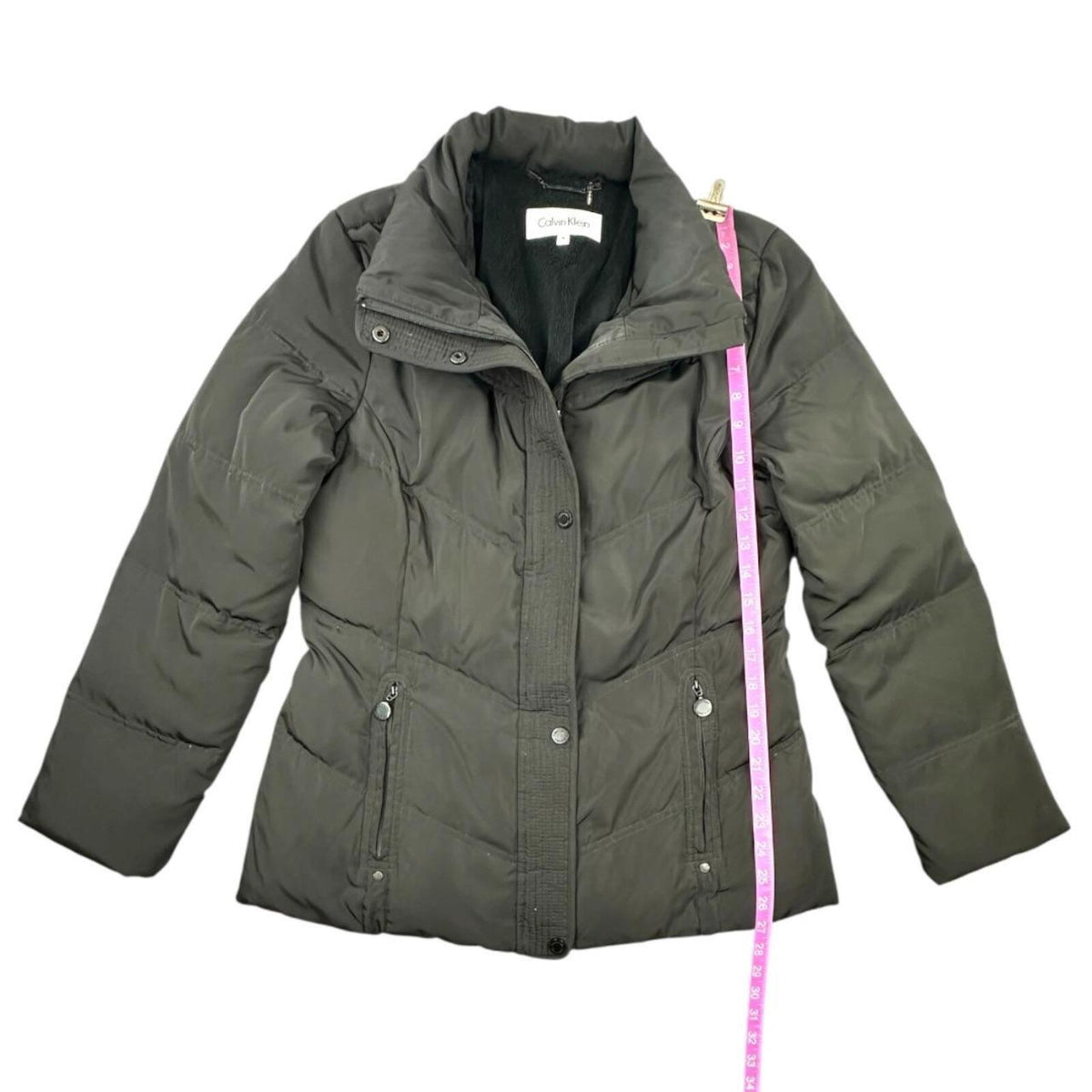Calvin Klein Black Quilted Puffer Coat