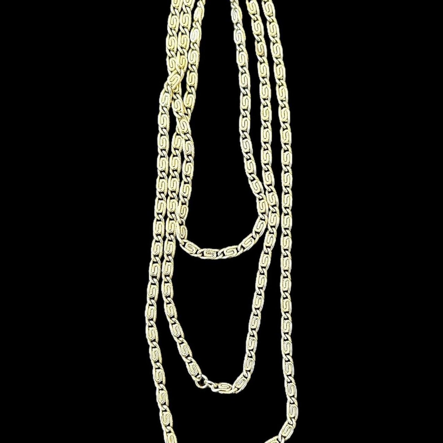 Vintage Silver Tone Chunky Chain Necklace