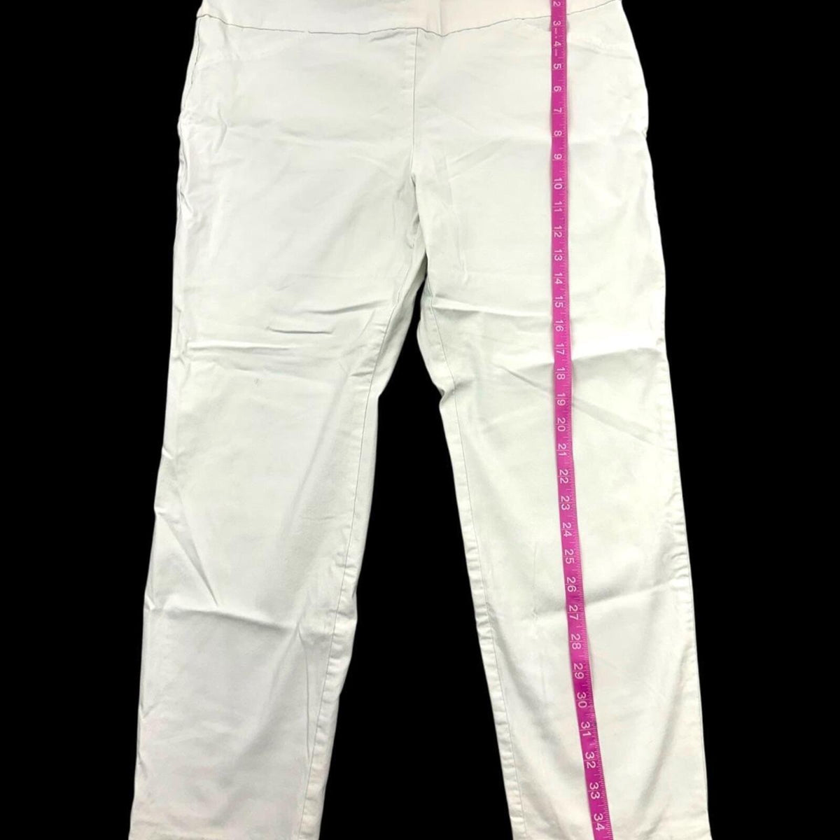Charter Club White Ankle Pants Slim Fit