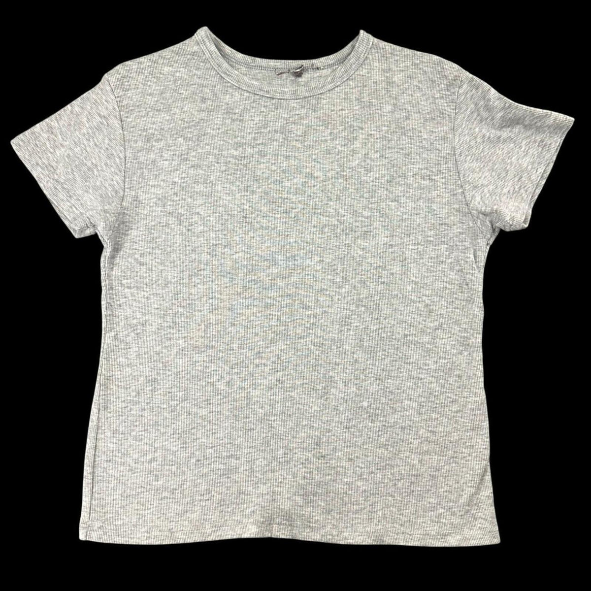 Heather Gray Soft Ribbed T Shirt