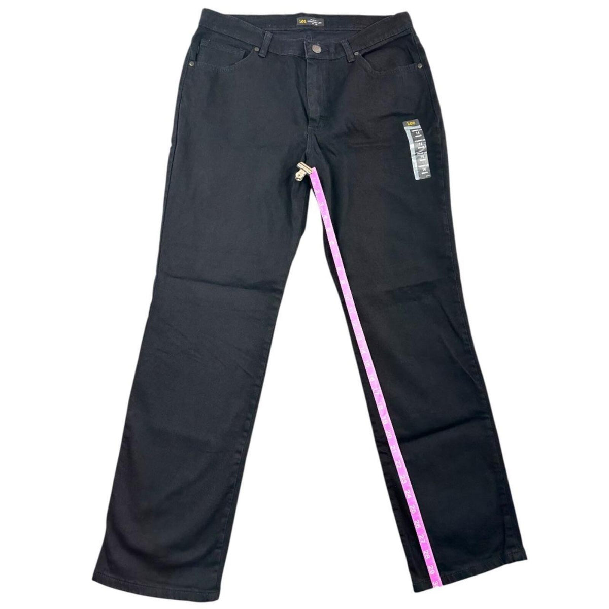 NWT Lee Relaxed Fit Straight Leg Black Jeans
