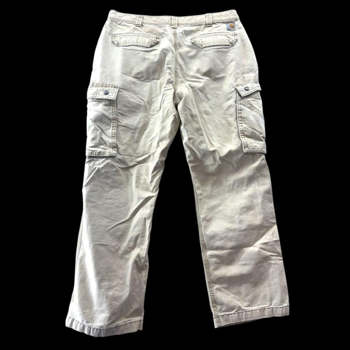 Carhartt Relaxed Fit Cargo Pants Cream Tan Rugged Utility Work