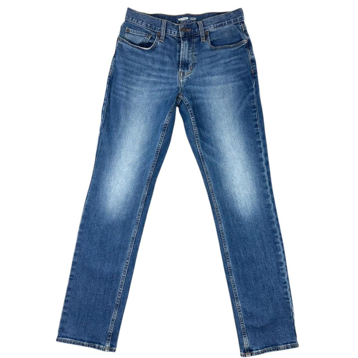 Old Navy Built In Flex Straight Leg Jeans Medium Blue Wash