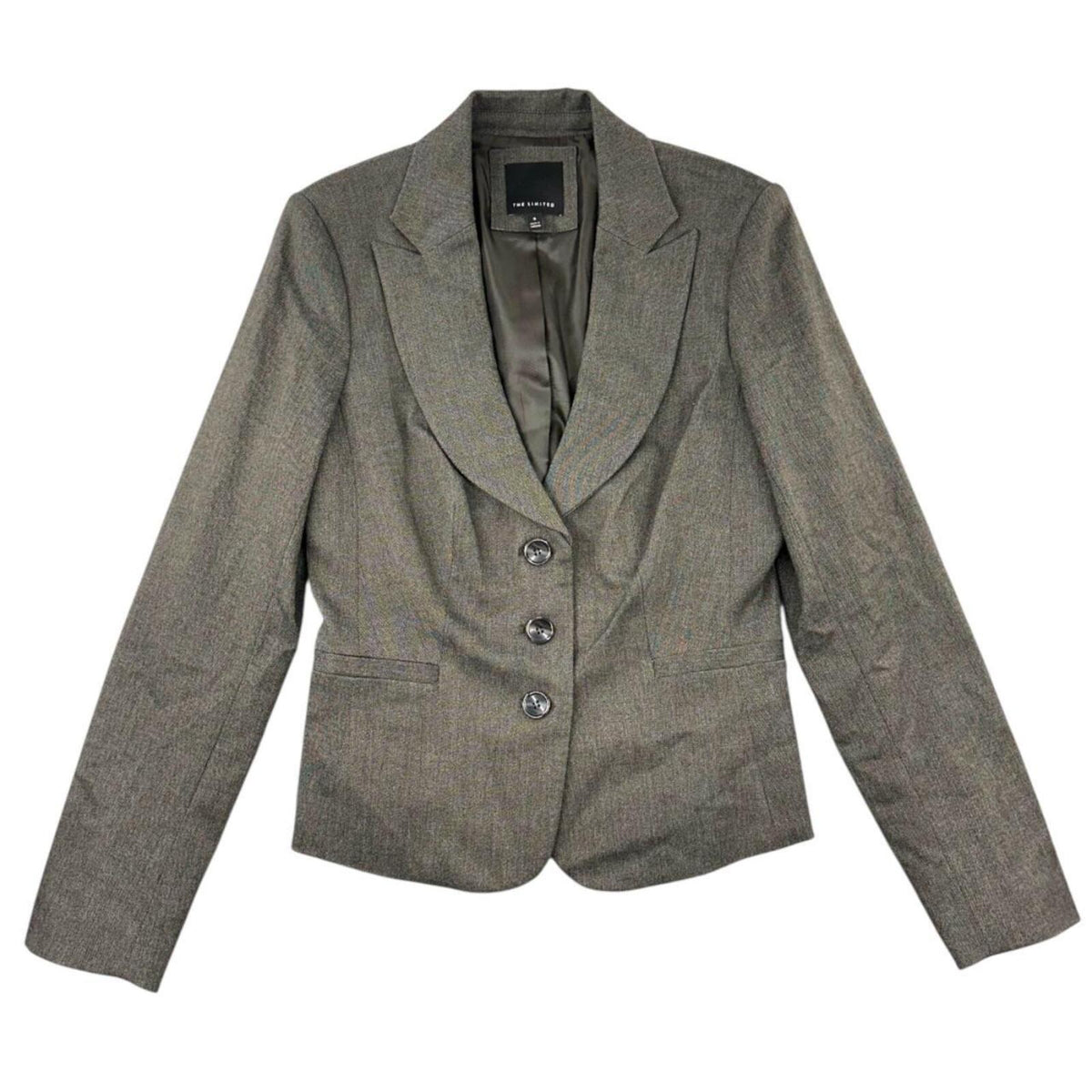 The Limited Classic Grey Tailored Blazer Three Button Fitted Suit