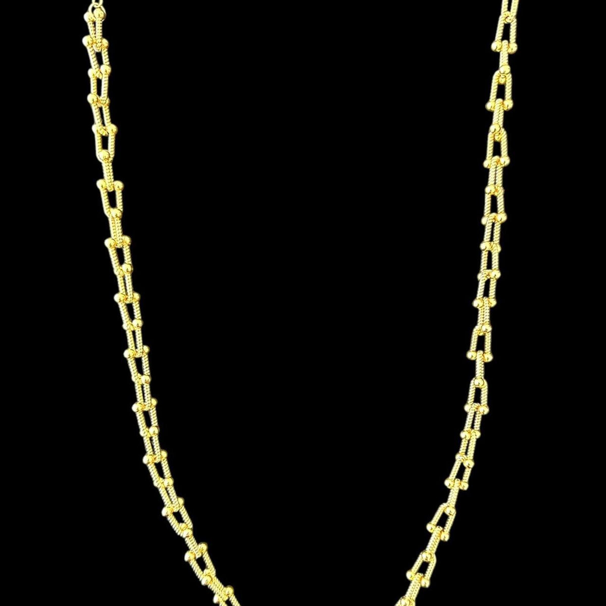 Vintage Gold Tone Chain Eyeglass Sunglass Holder Necklace