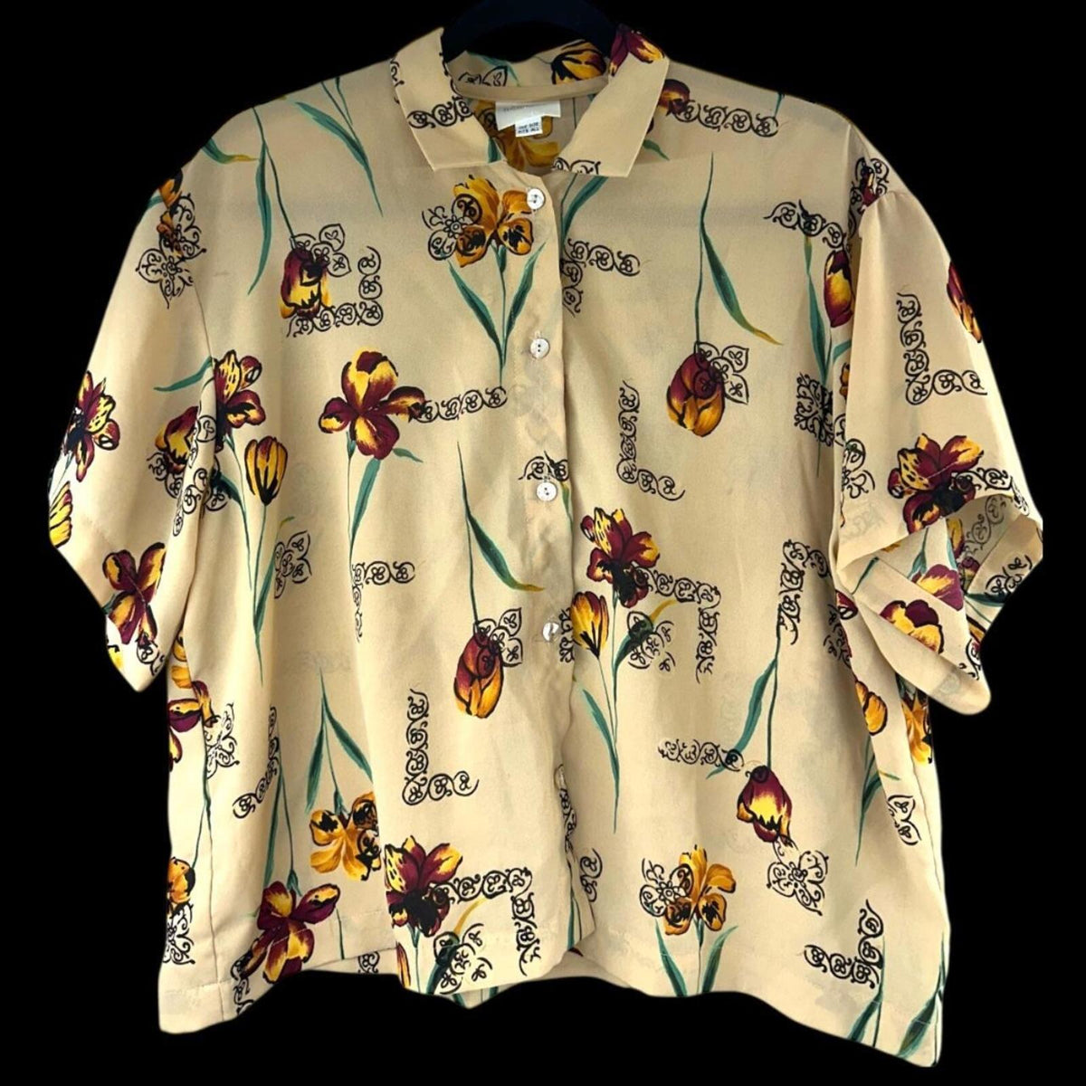 Vintage Linda Bertozzi Floral Blouse