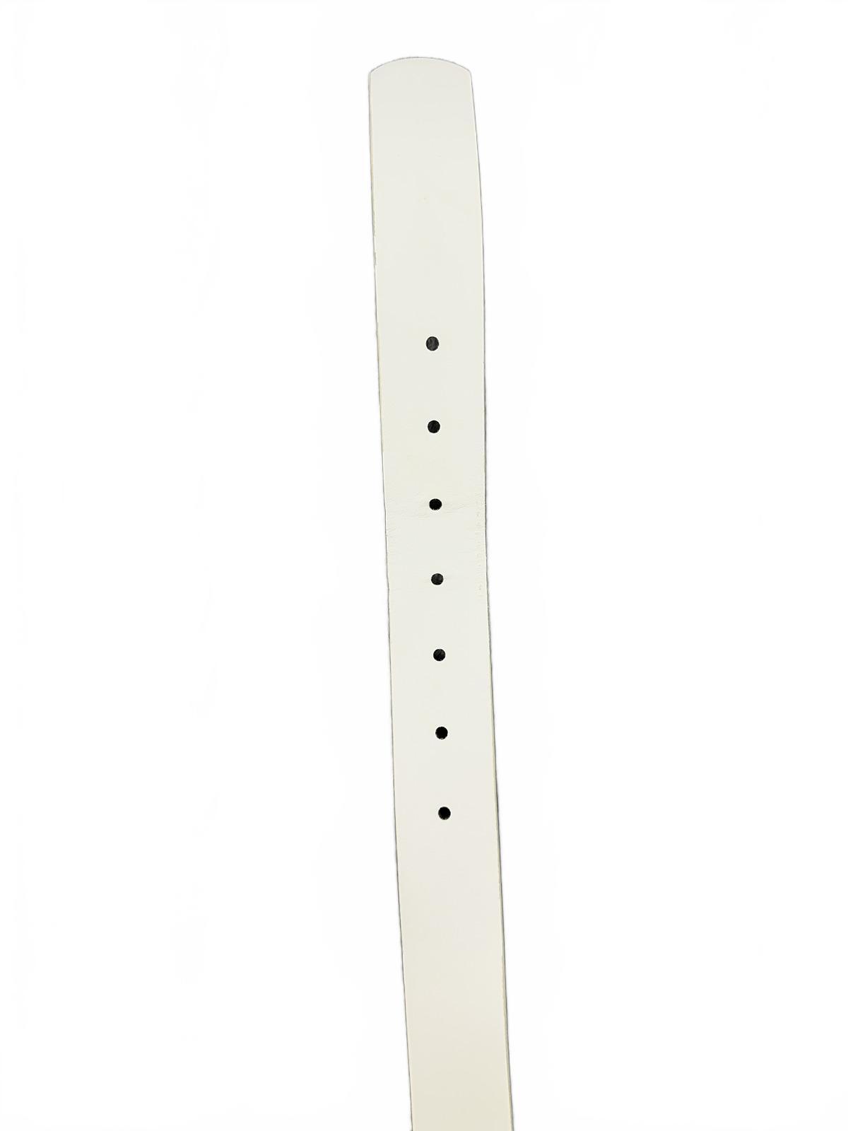 White Rhinestone Buckle Belt