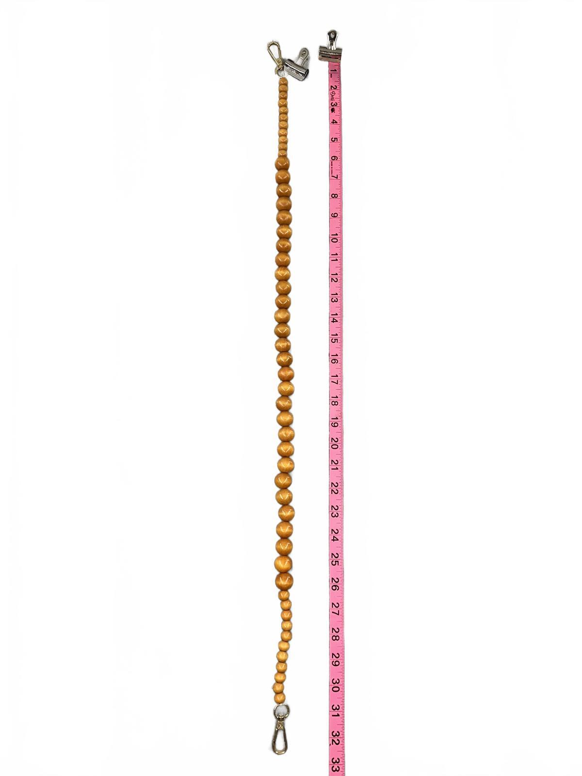 Wooden Beaded Chain Bag Strap Accessory