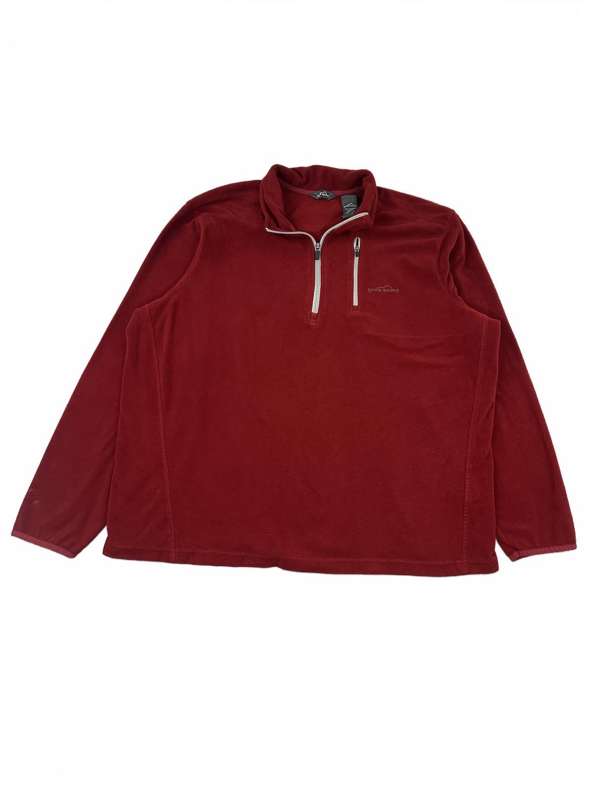 Eddie Bauer Vintage Red Fleece Pullover
