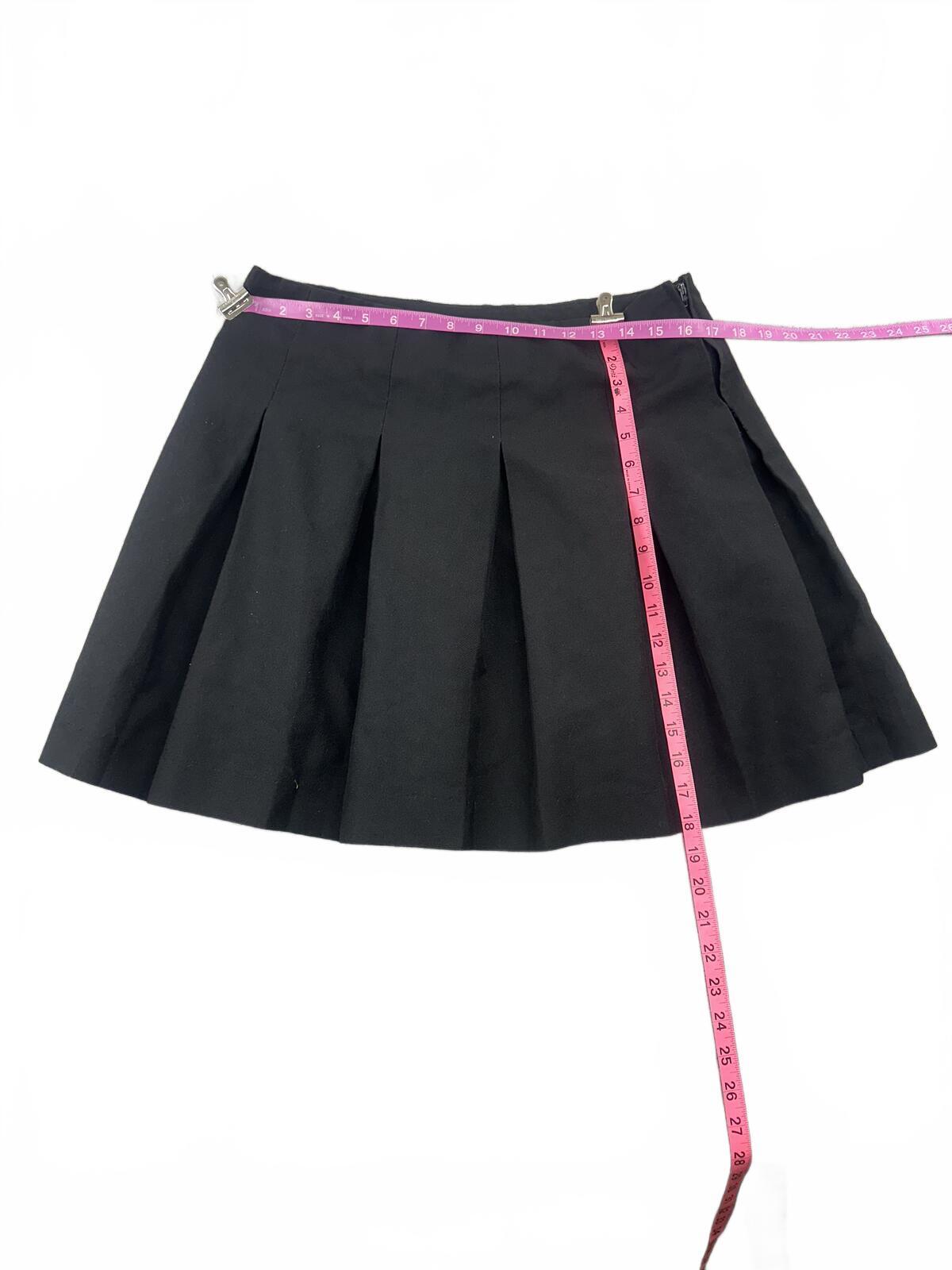 Vintage Donald's Black Pleated Mini Skirt Classic Preppy Chic