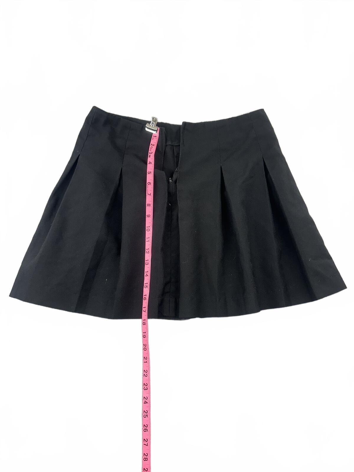 Vintage Donald's Black Pleated Mini Skirt Classic Preppy Chic