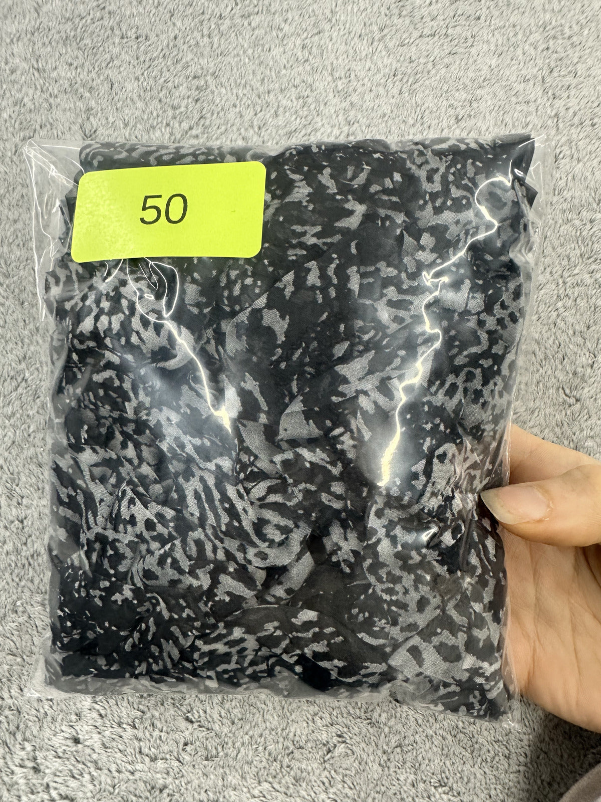 Noir Galaxy Ruffle Boa Scarf