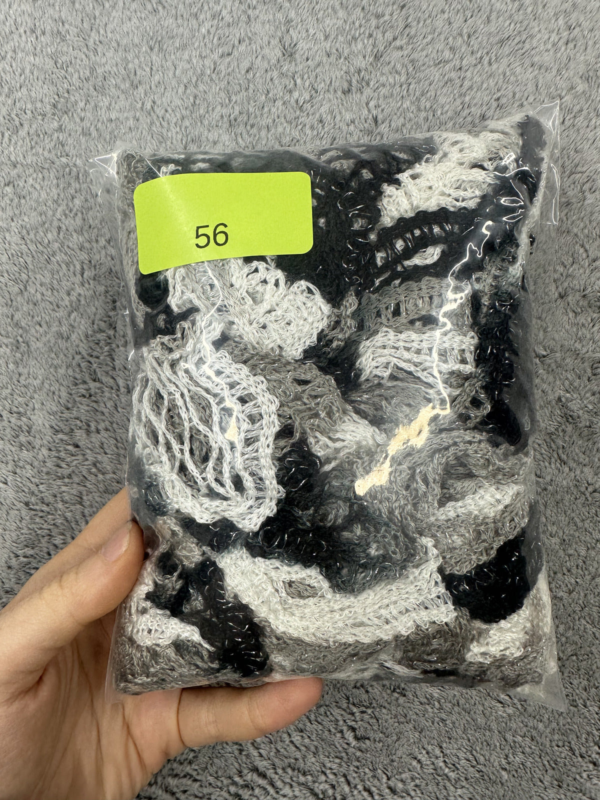 Monochrome Muse Ruffle Boa Scarf