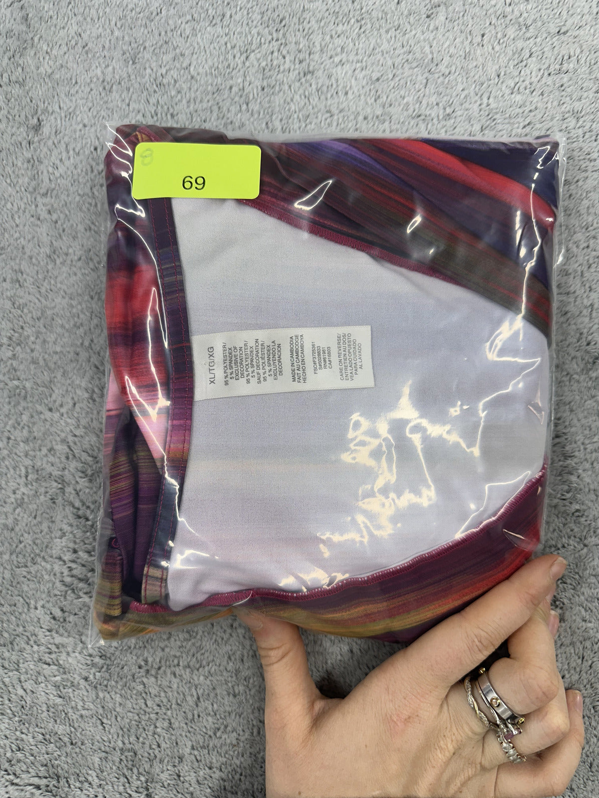 Sunset Abstract Cyber Boho Buckle Top