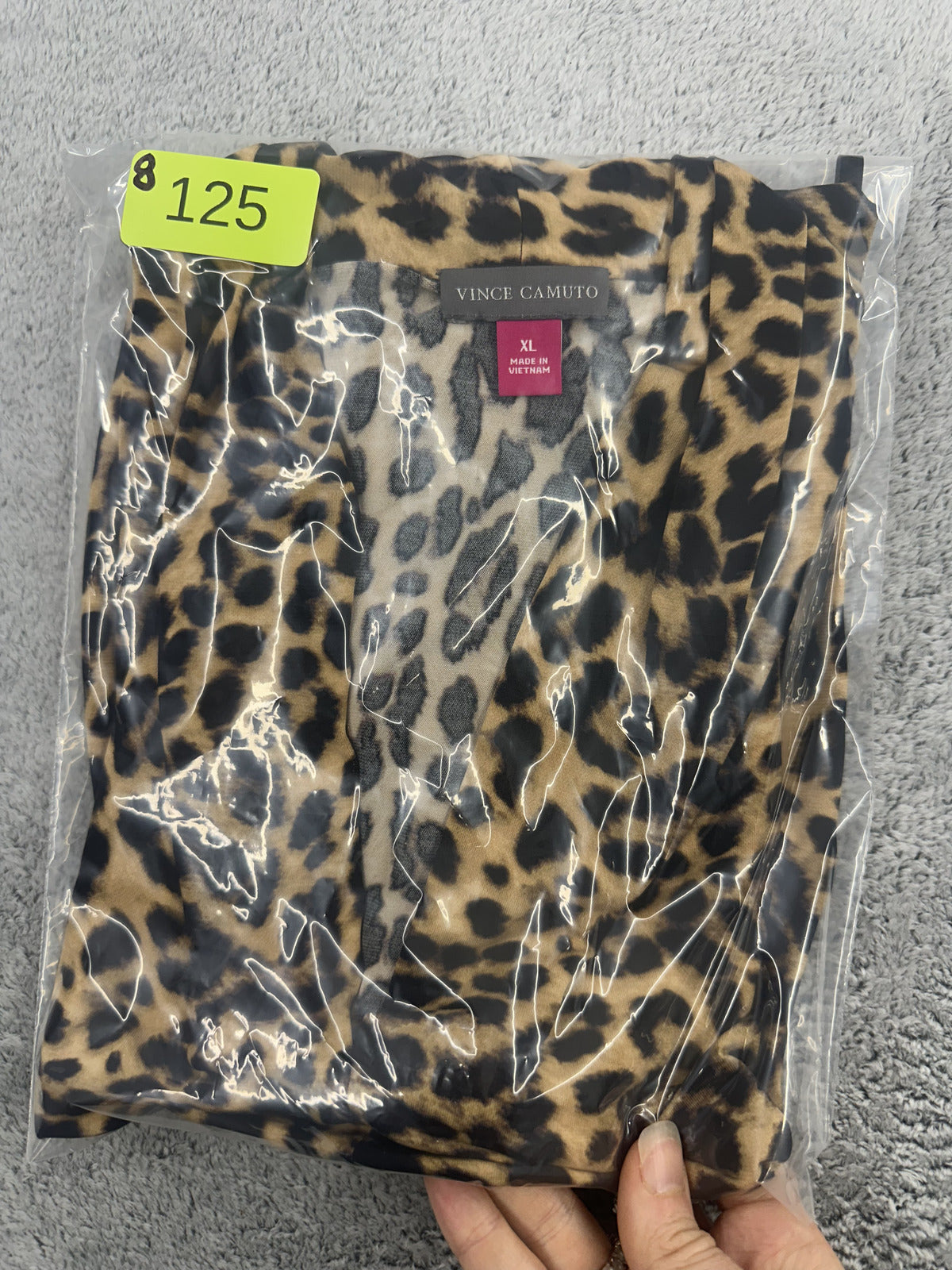 NWT Vince Camuto Leopard Print Sleeveless Top