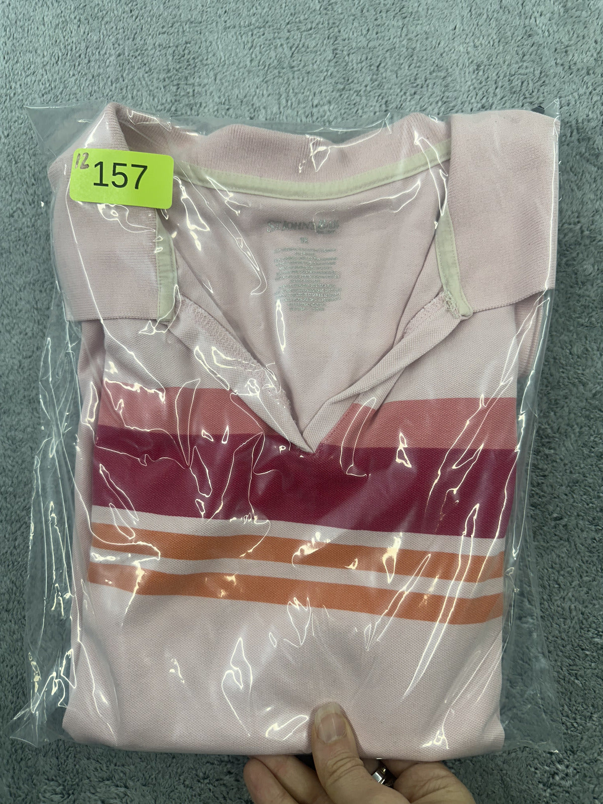 Vintage St. John’s Bay Sunset Striped Retro Polo