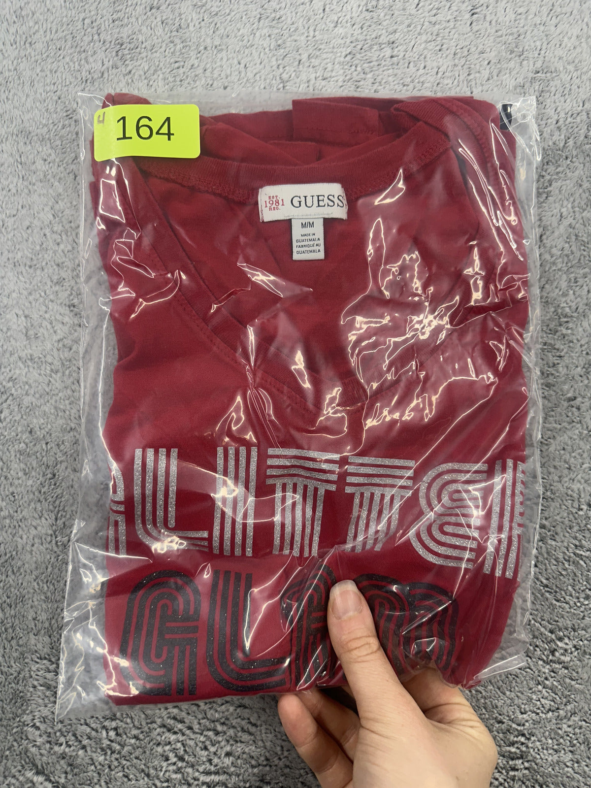 Guess "Glitter Glam Guess" Graphic Tee