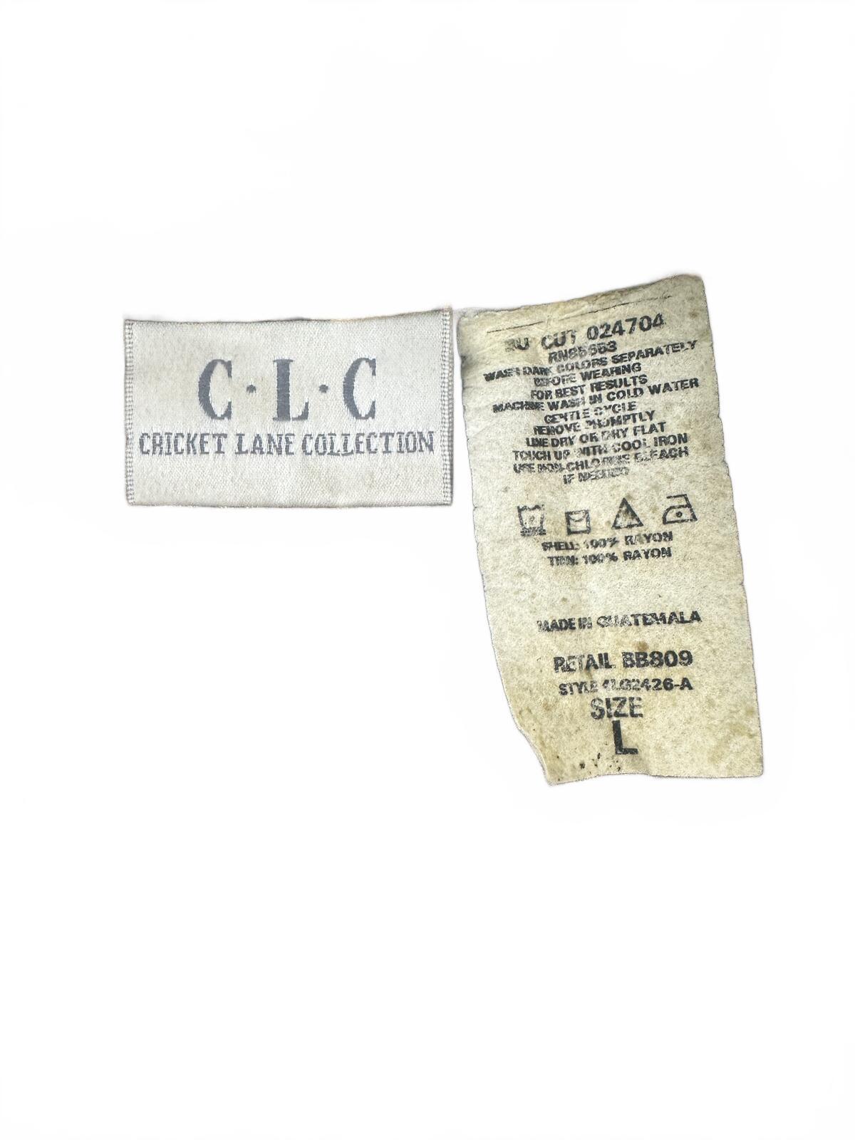 C.L.C Cricket Lane Collection Vintage Bohemian Patchwork Short Sleeve Button Up