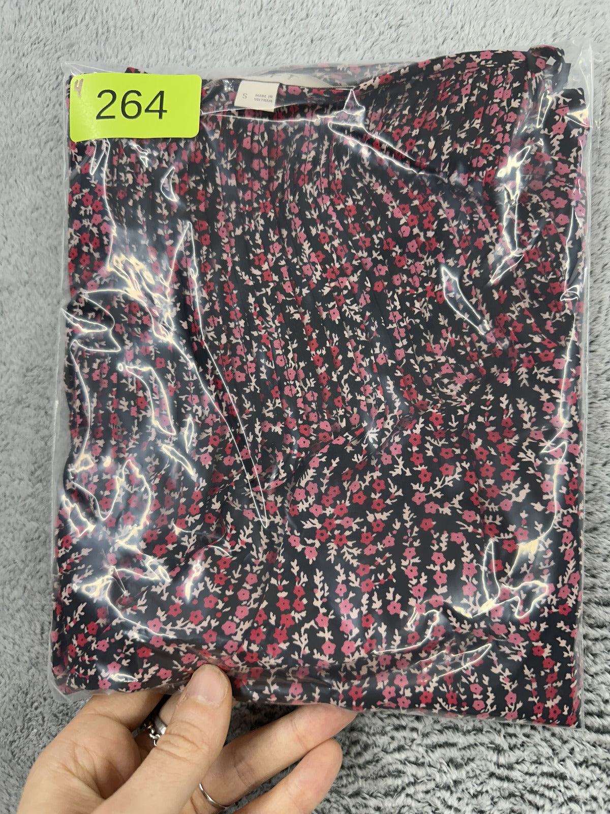 Ann Taylor LOFT Floral Mixed Media Cami Top Red Black Boho