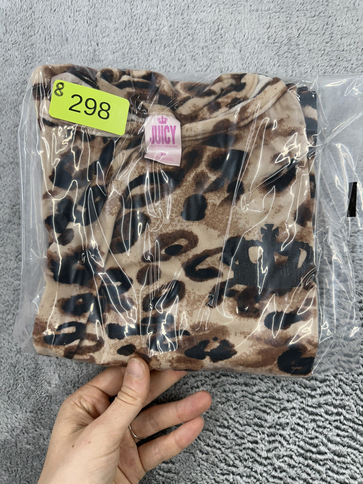 Juicy Couture Leopard Print Camisole Y2K Spaghetti Strap Top