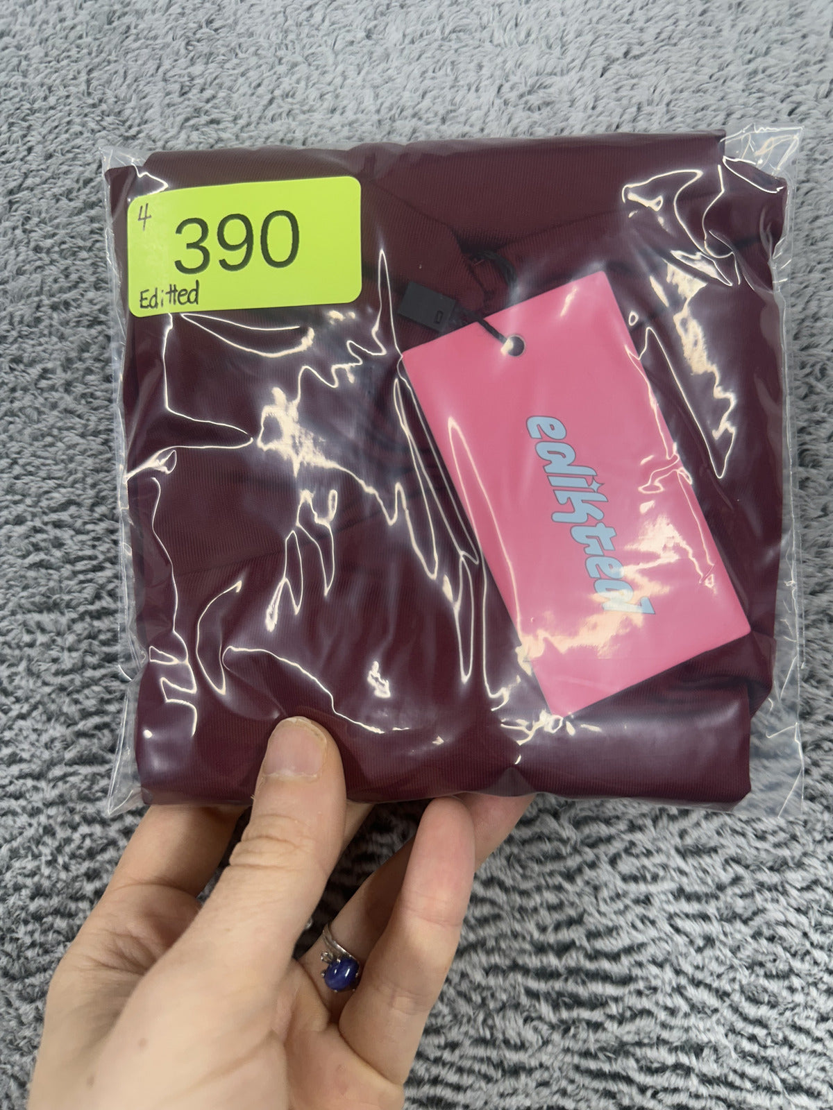 NWT Edikted Burgundy Stretch Tank Top