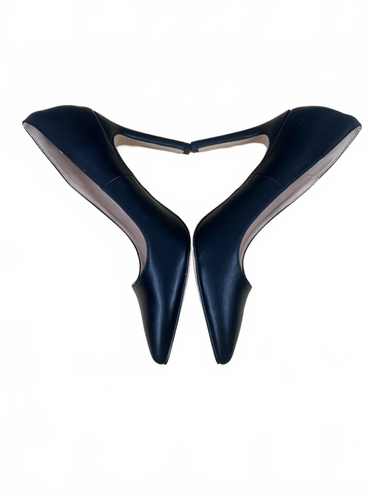 Dream Paris Classic Black Pointed Toe Heels Elegant Formal Office Party