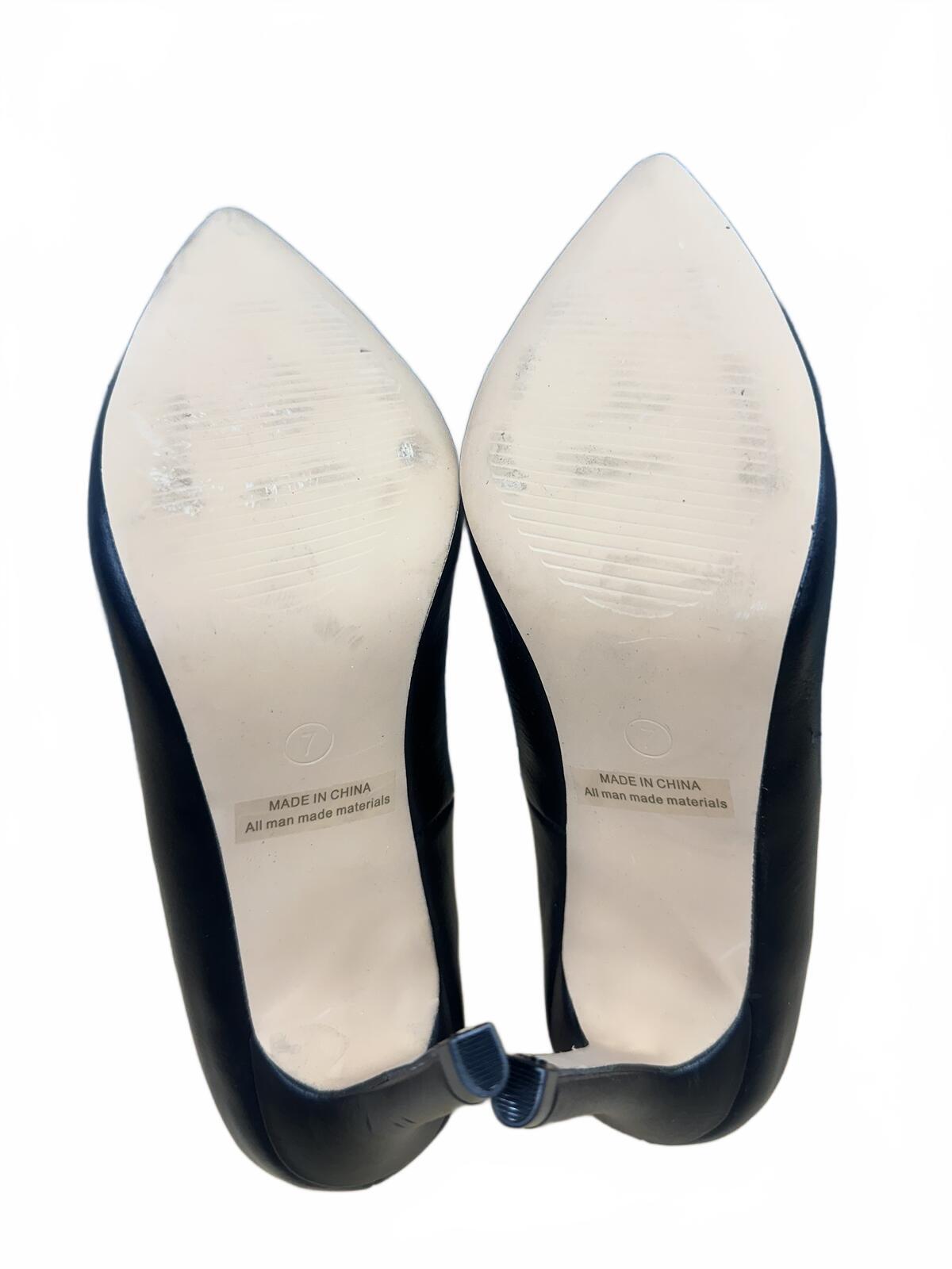 Dream Paris Classic Black Pointed Toe Heels Elegant Formal Office Party
