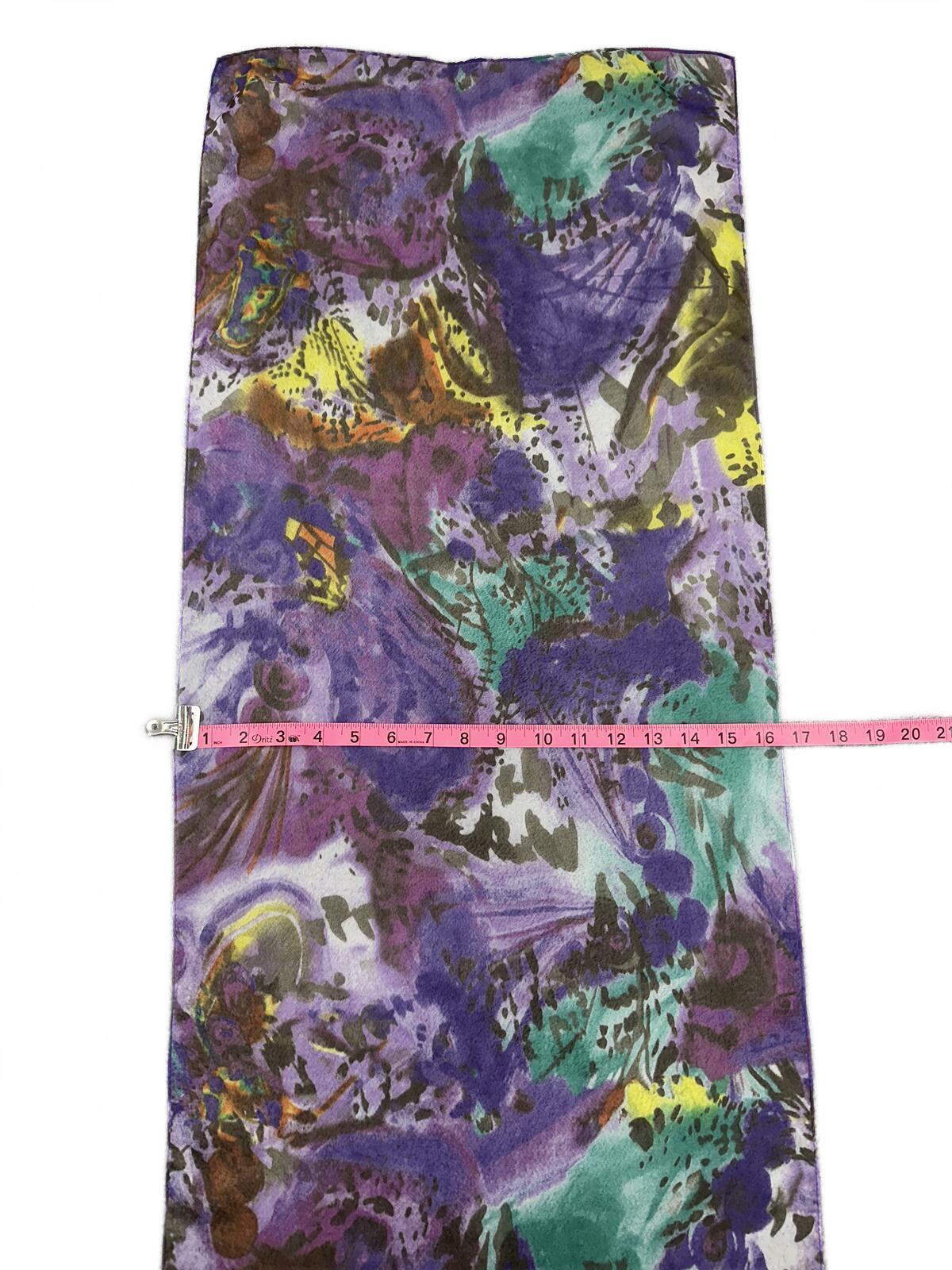 Colorful Sheer Floral Scarf