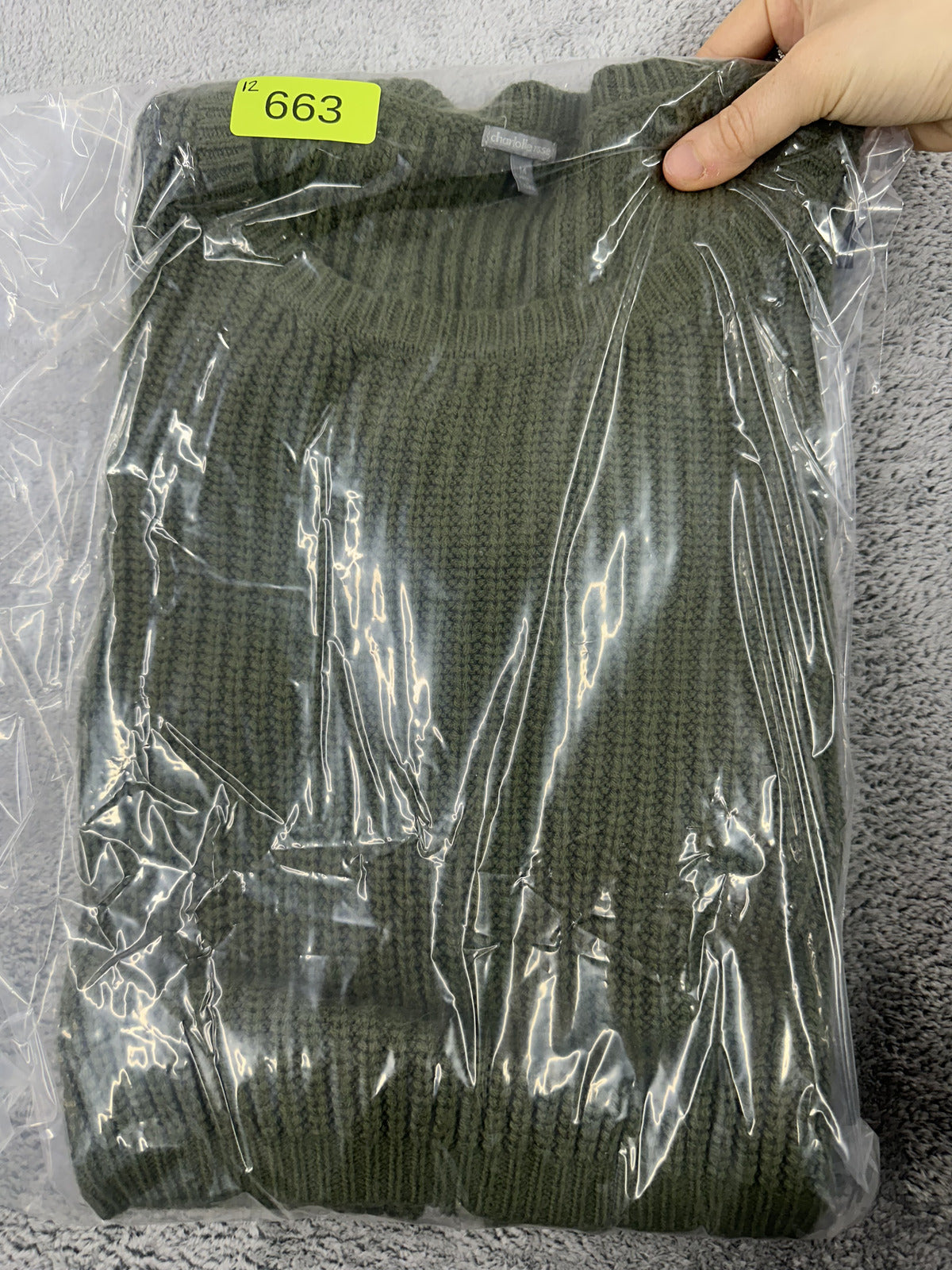 Charlotte Russe Olive Green Cropped Rib Knit Sweater with Sleeve Zippers Y2K