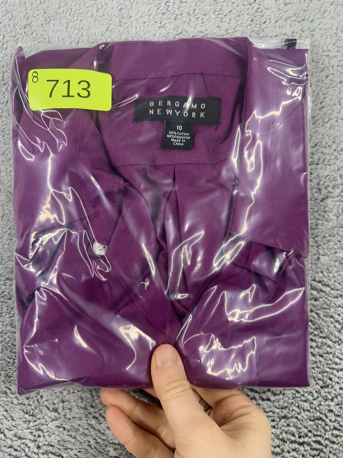 Bergamo New York Long Sleeve Shirt Purple