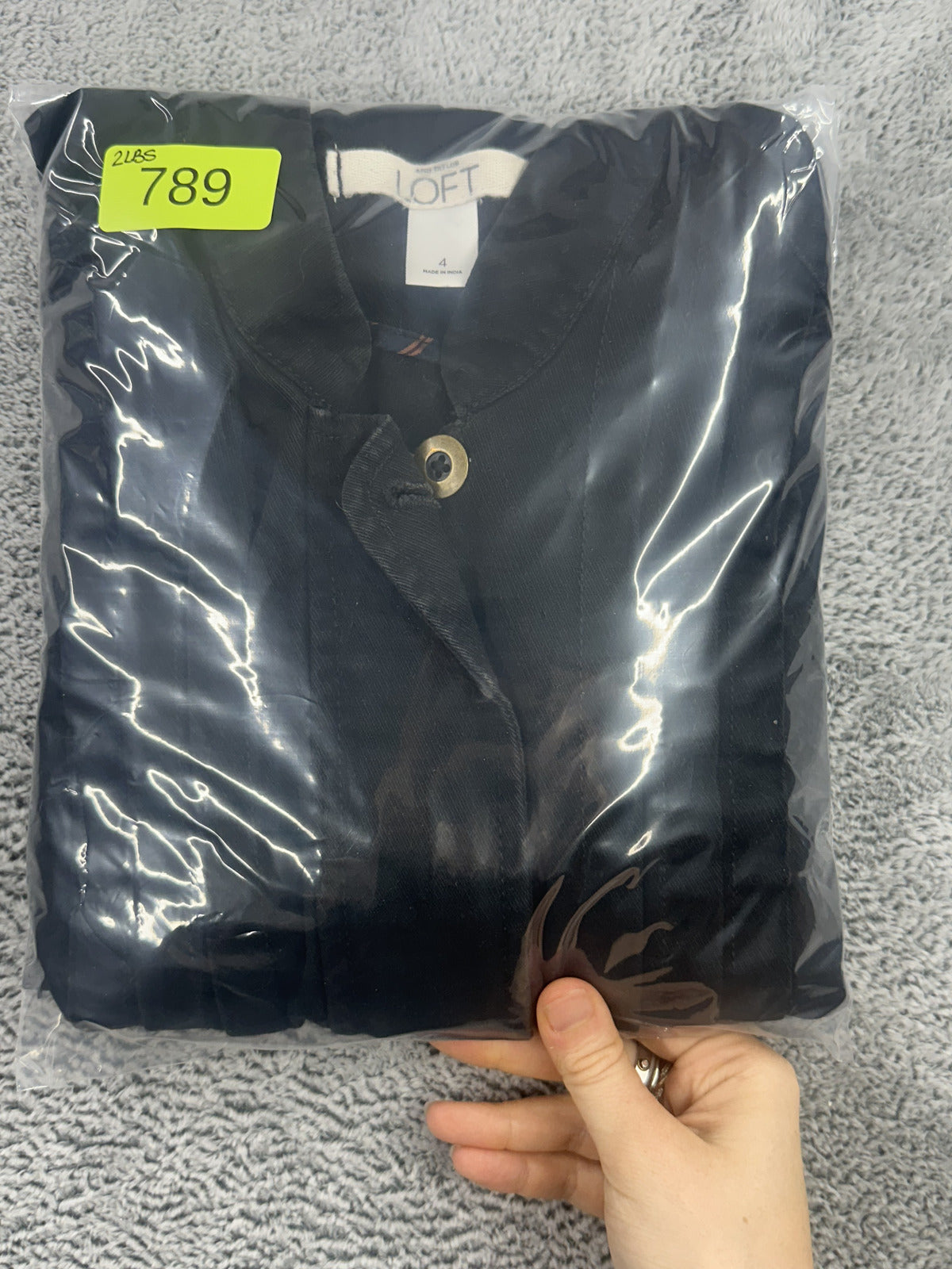 Ann Taylor LOFT Black Pleated Jacket Tailored Casual Utility