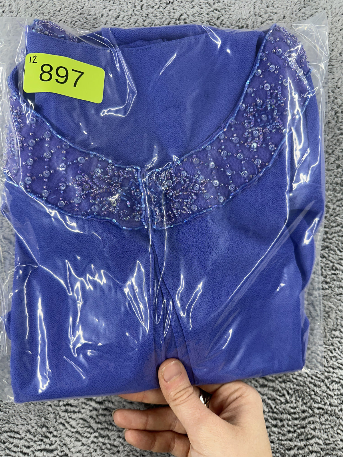 Purple Cropped Beaded Open Front Jacket Stylish Glam Bohemian