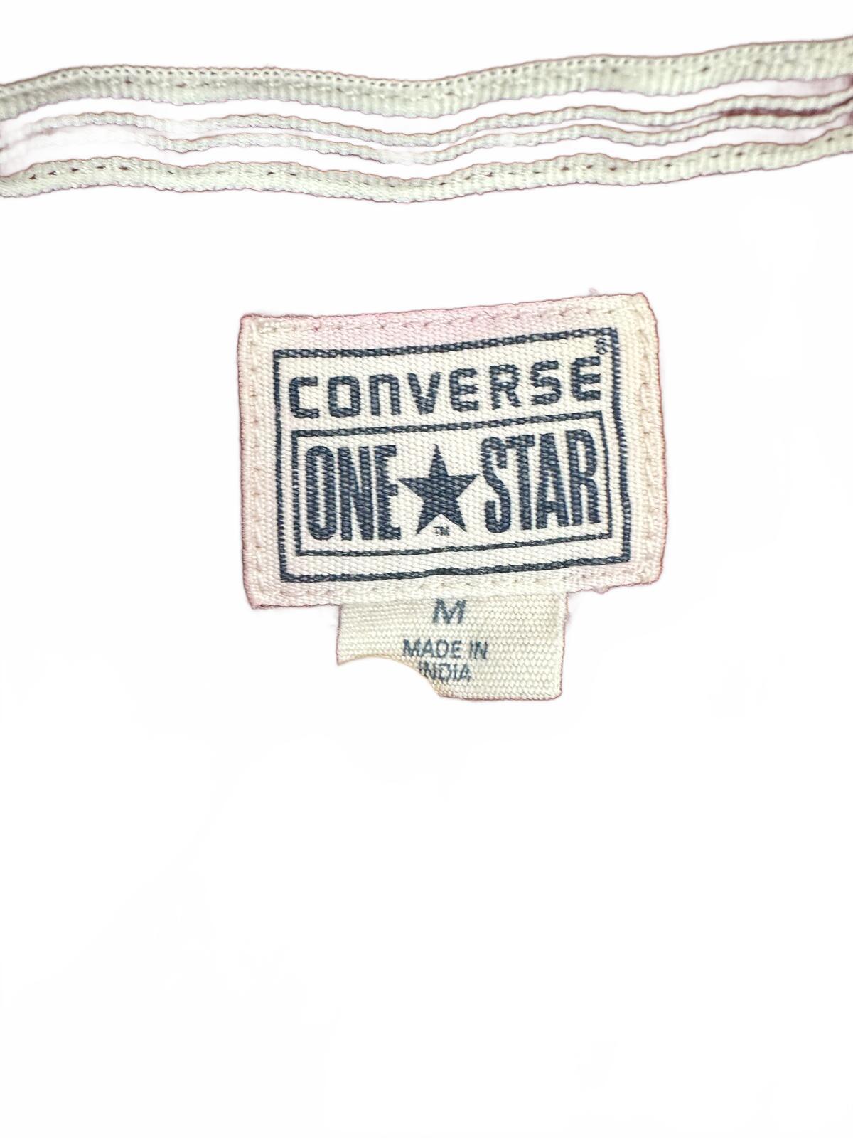 Converse One Star Red Button Up Shirt Classic Casual Preppy Y2K