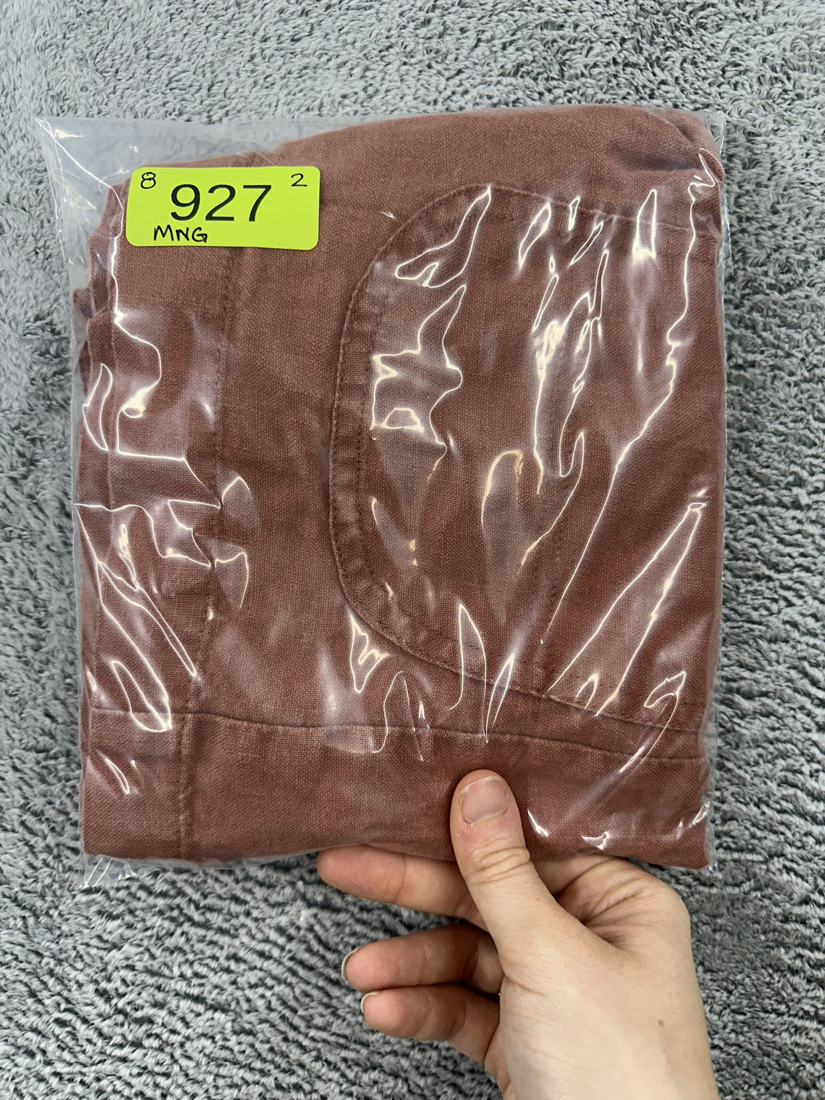 MNG Brown Linen Paperbag Waist Shorts Casual Summer Preppy