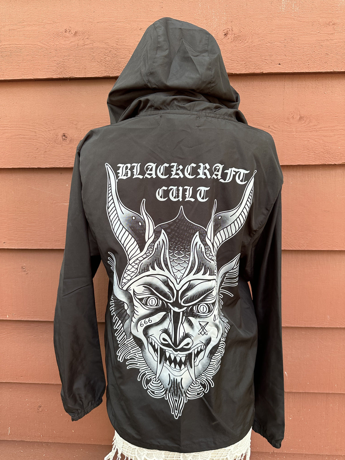 BlackCraft Cult The Destroyer Windbreaker Jacket Black Grunge